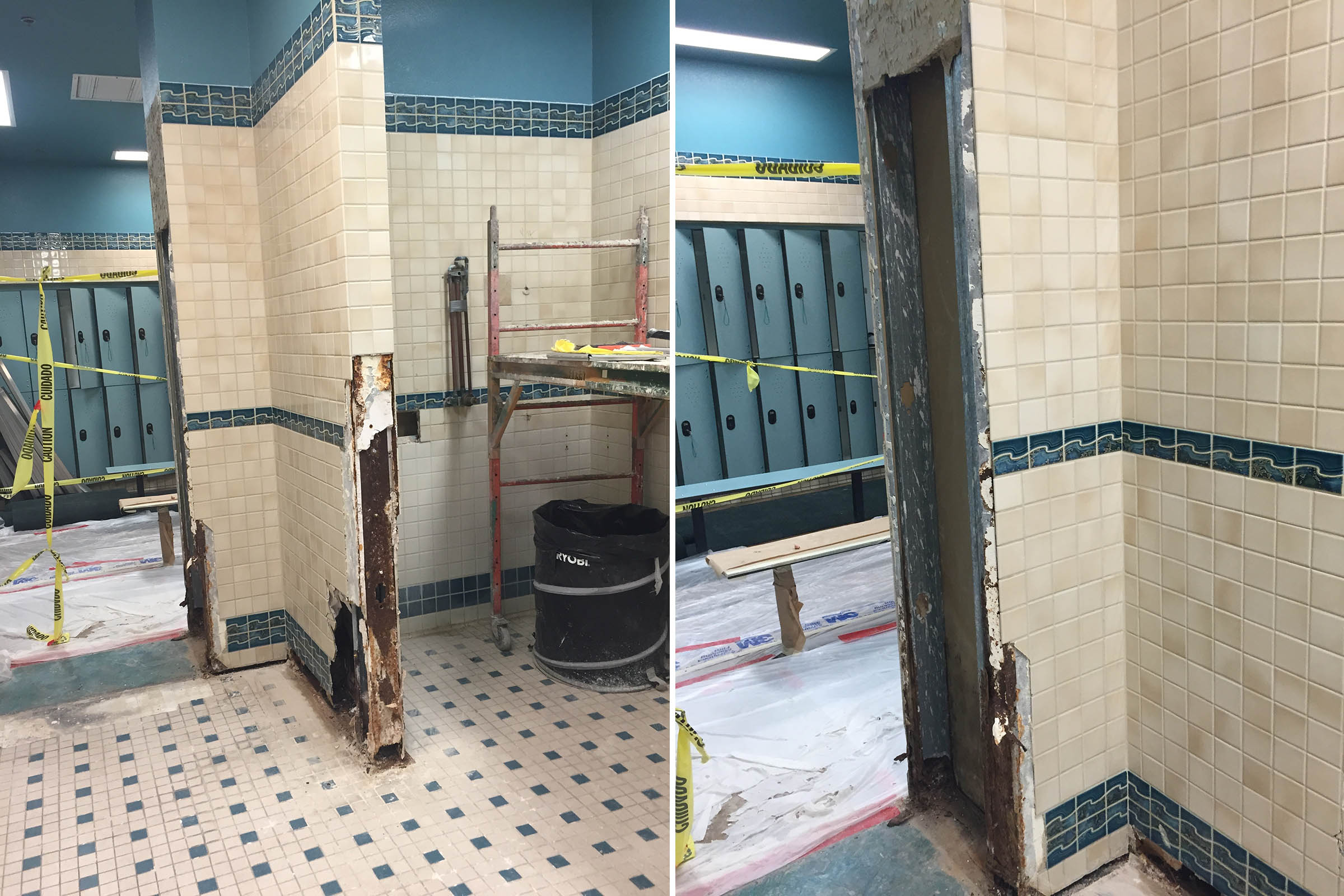 semco pavilion shower before 1